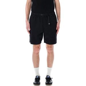 OBEY Men's Cargo Shorts with Belt Men BLACK FADED WASH Pants